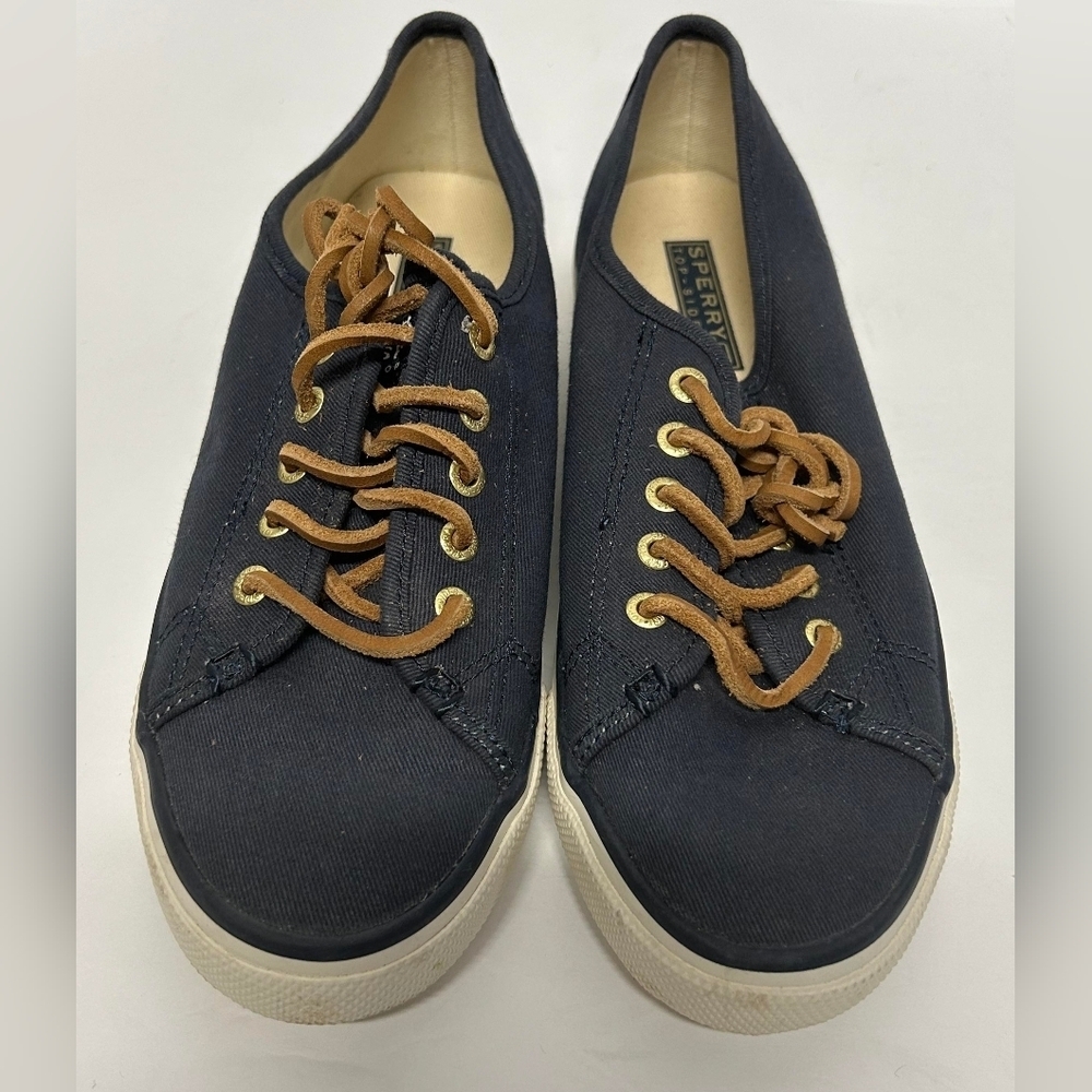 Sperry Top Sider Blue Sneakers Lace 6.5 M